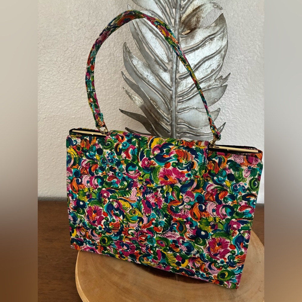 Vintage Floral Multicolor Women's Bag